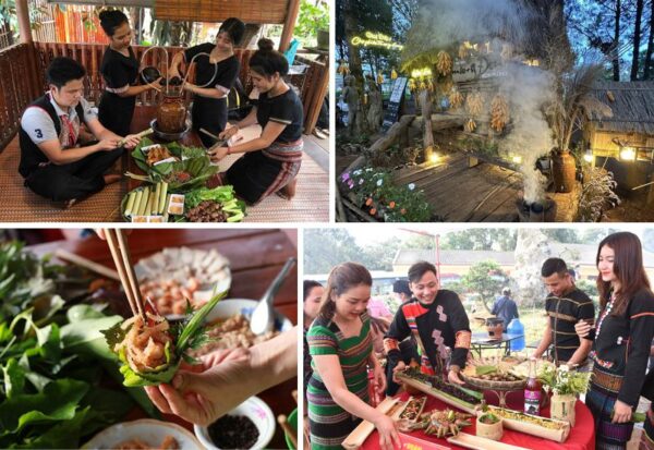 Giao lưu văn hóa ẩm thực cùng nhau trò chuyện quanh bếp lửa hồng